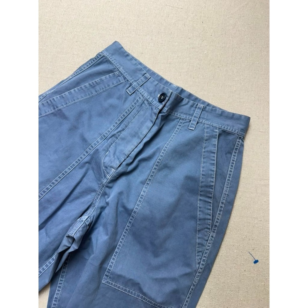ARKET Women's Blue Cotton Utility Workwear Carpenter Pants [A198]